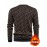 Men's Thermal Fleece-Lined Crewneck Sweatshirt - Thick Winter Warmth with Bold Letter Graphic, Soft Casual Long Sleeve Pullover, Machine Washable Cold Weather Gift for Him, Winter Sweaters, Cold Weather Apparel, Stylish Pullover