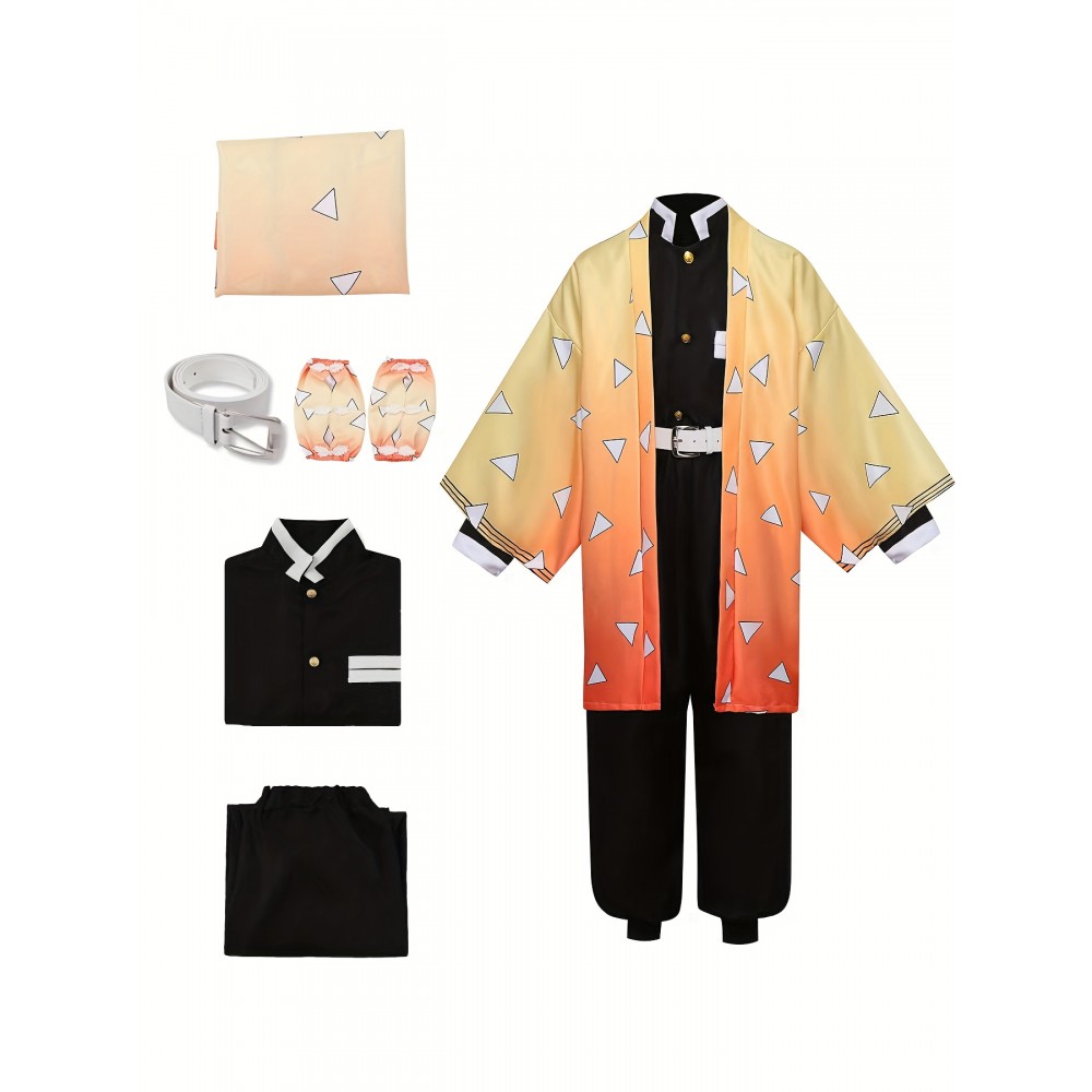 Adult Cosplay Costume Anime Outfit Kimono Halloween, Halloween Attire, Roleplay Outfit, Samurai Outfit, Kimono Style, Detailed Design, Lightweight Fabric, Cosplayers, Convention Attendees