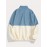 Men'S Casual Geometric Color Block Fleece Sweatshirt Jacket, Polyester Knit Fabric, Regular Fit, with High Neck and Medium Stretch, for All-Season Pullover