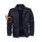 Men's Winter Fleece-Lined Cargo Jacket - Windproof Stand Collar Zipper Jacket with Ribbed Cuffs, Multi-Pockets & Soft Shell for Fall Winter Daily Wear, Outdoor Hiking Camping